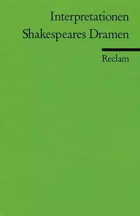Couverture du produit · Shakespeares Dramen (Interpretationen)