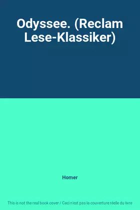 Couverture du produit · Odyssee. (Reclam Lese-Klassiker)