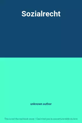 Couverture du produit · Sozialrecht