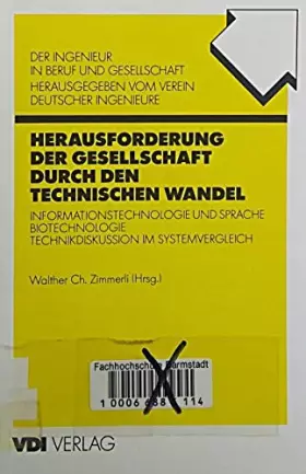Couverture du produit · Herausforderung der Gesellschaft durch den technischen Wandel