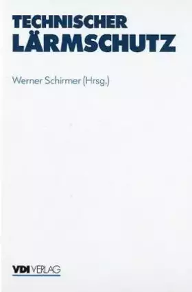 Couverture du produit · Technischer Lärmschutz