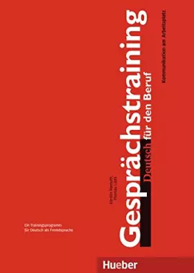 Couverture du produit · Gesprachstraining Deutsch Fur Den Beruf: Gesprachstraining Deutsch Fur Den Beruf