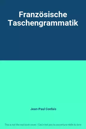 Couverture du produit · Französische Taschengrammatik