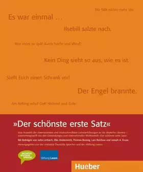 Couverture du produit · Der schönste erste Satz: Buch (Miscelaneous)