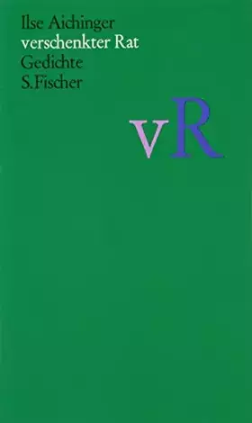 Couverture du produit · verschenkter Rat: Gedichte