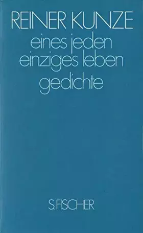 Couverture du produit · eines jeden einziges leben: gedichte