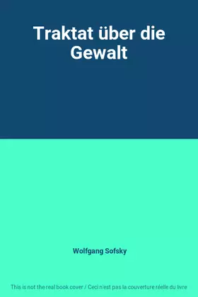 Couverture du produit · Traktat über die Gewalt