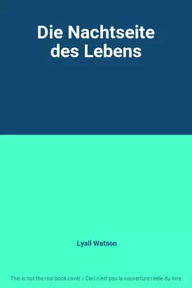 Couverture du produit · Die Nachtseite des Lebens