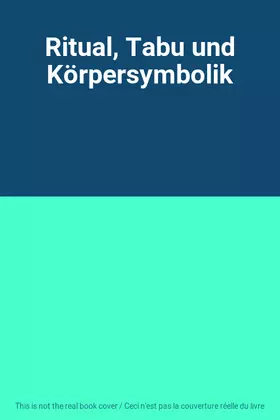 Couverture du produit · Ritual, Tabu und Körpersymbolik