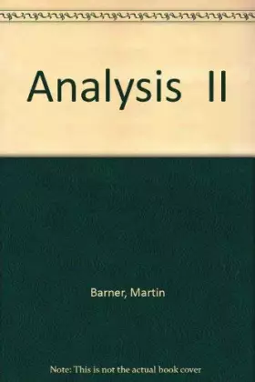 Couverture du produit · Analysis II