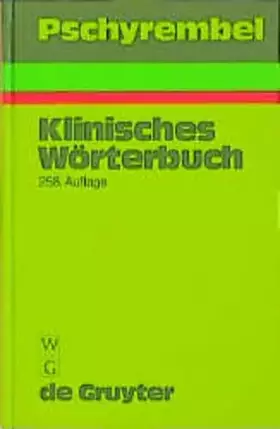 Couverture du produit · Pschyrembel Klinisches Wörterbuch