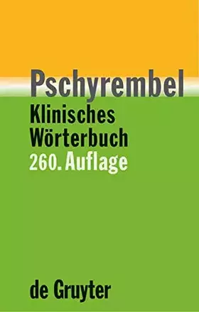 Couverture du produit · Pschyrembel® Klinisches Wörterbuch