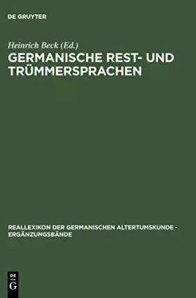 Couverture du produit · Germanische Rest- Und Trümmersprachen