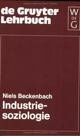 Couverture du produit · Industriesoziologie