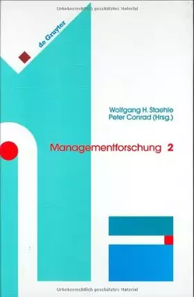 Couverture du produit · Managementforschung, 2