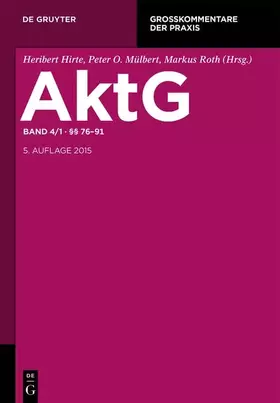 Couverture du produit · §§ 76-91: §§ 76-91 (Großkommentare der Praxis)