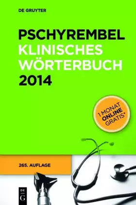 Couverture du produit · Pschyrembel Klinisches Wörterbuch (2014)