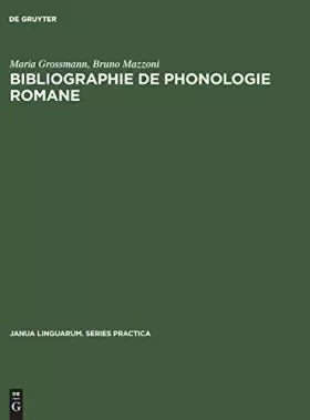 Couverture du produit · Bibliographie De Phonologie Romane