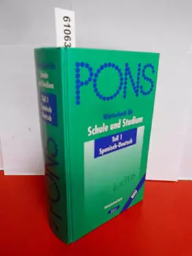 Couverture du produit · PONS Wörterbuch für Schule und Studium, Spanisch-Deutsch