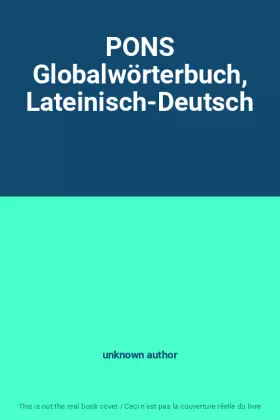 Couverture du produit · PONS Globalwörterbuch, Lateinisch-Deutsch