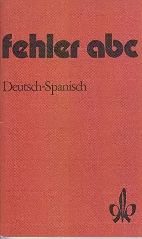Couverture du produit · Fehler- ABC Deutsch- Spanisch