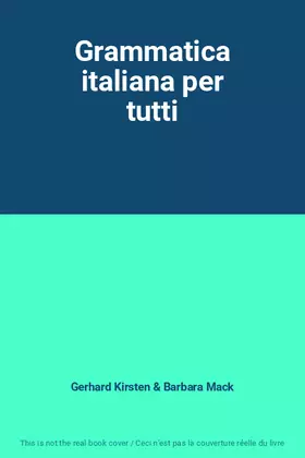 Couverture du produit · Grammatica italiana per tutti