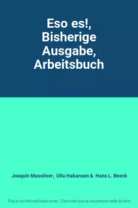 Couverture du produit · Eso es!, Bisherige Ausgabe, Arbeitsbuch
