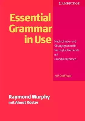 Couverture du produit · Essential Grammar in Use, German Edition with Answers