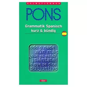 Couverture du produit · PONS Grammatik kurz & bündig, Spanisch