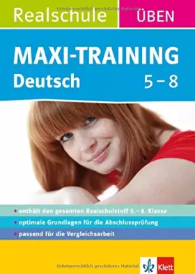 Couverture du produit · Maxi-Training Realschule Deutsch 5.-8. Klasse