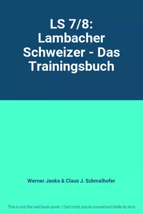 Couverture du produit · LS 7/8: Lambacher Schweizer - Das Trainingsbuch