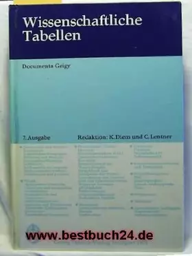Couverture du produit · Wissenschaftliche Tabellen.