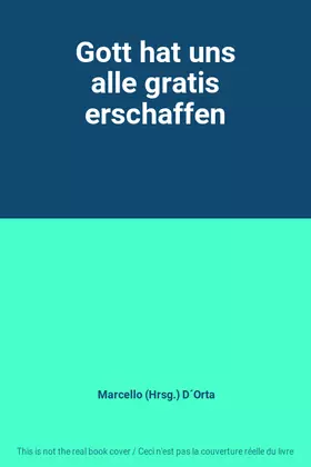Couverture du produit · Gott hat uns alle gratis erschaffen