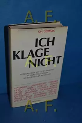Couverture du produit · Ich klage nicht.