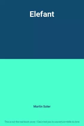 Couverture du produit · Elefant