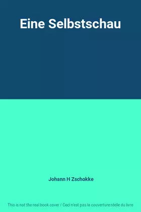 Couverture du produit · Eine Selbstschau