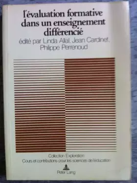 Couverture du produit · L'évaluation formative dans un enseignement différencié