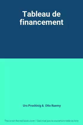 Couverture du produit · Tableau de financement