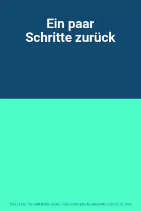 Couverture du produit · Ein paar Schritte zurück