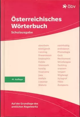 Couverture du produit · Österreichisches Wörterbuch Schulausgabe