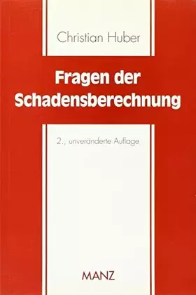 Couverture du produit · Fragen der Schadensberechnung