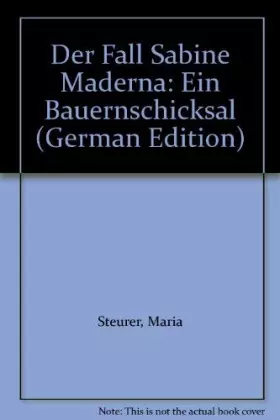 Couverture du produit · Der Fall Sabine Maderna. Ein Bauernschicksal