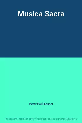Couverture du produit · Musica Sacra