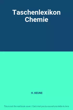 Couverture du produit · Taschenlexikon Chemie