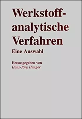 Couverture du produit · Werkstoffanalytische Verfahren