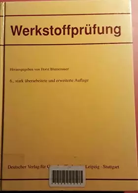 Couverture du produit · Werkstoffprüfung
