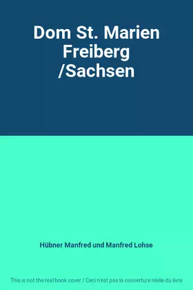 Couverture du produit · Dom St. Marien Freiberg /Sachsen