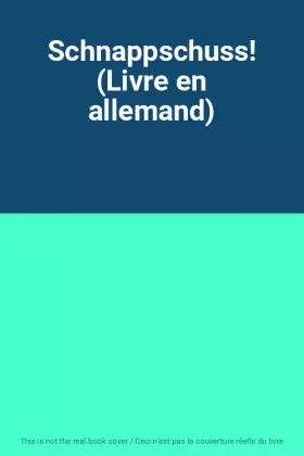 Couverture du produit · Schnappschuss! (Livre en allemand)