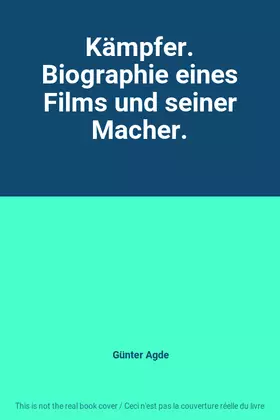 Couverture du produit · Kämpfer. Biographie eines Films und seiner Macher.