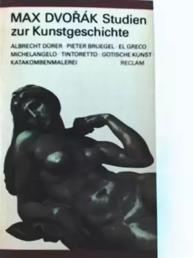 Couverture du produit · Studien zur Kunstgeschichte